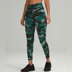 Lululemon Womens Size 8 Base Pace High-Rise Running Tight 25" Camo